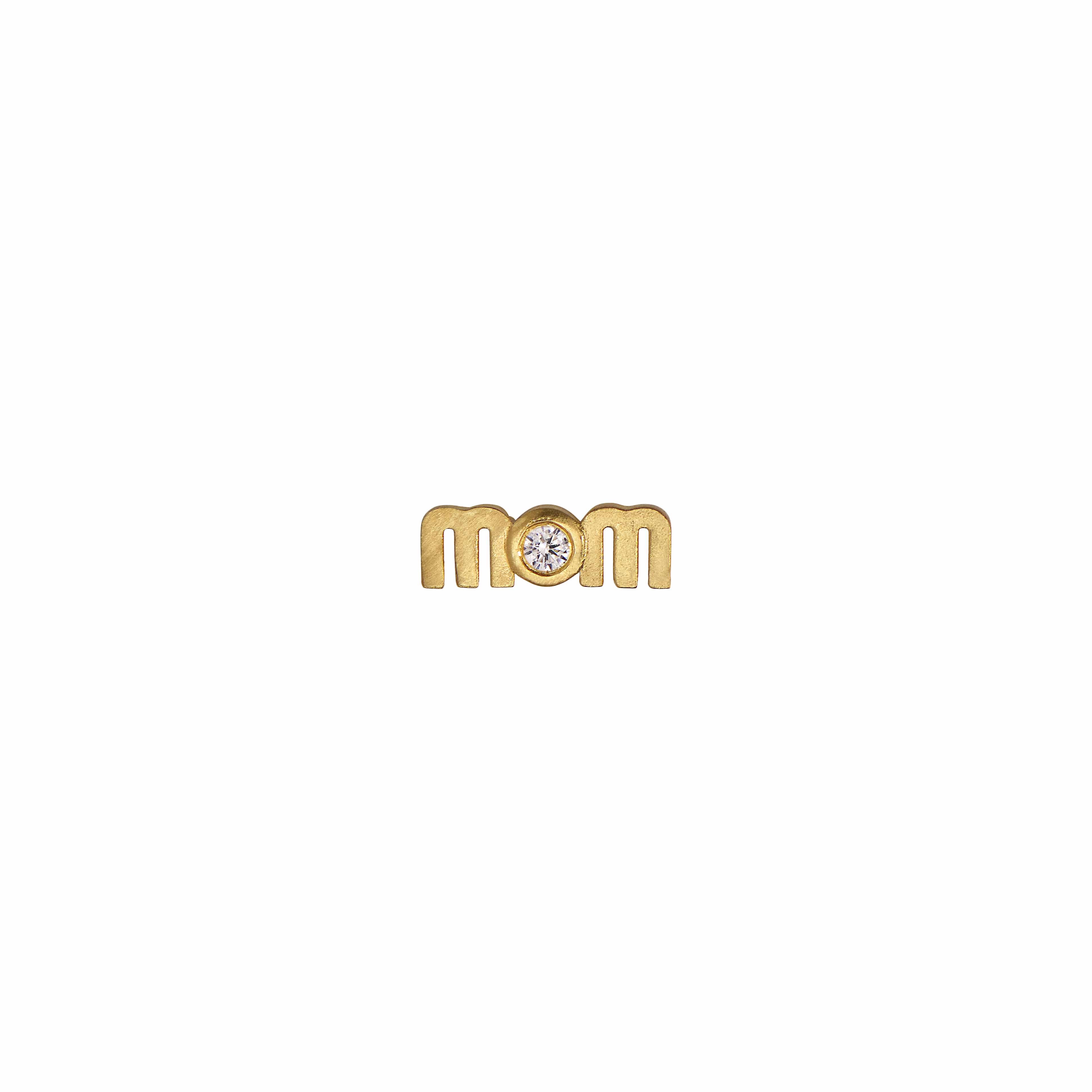 Stine A Wow Mom mini with chain ørestik forgyldt sølv – 1422-02-S - Billede 2