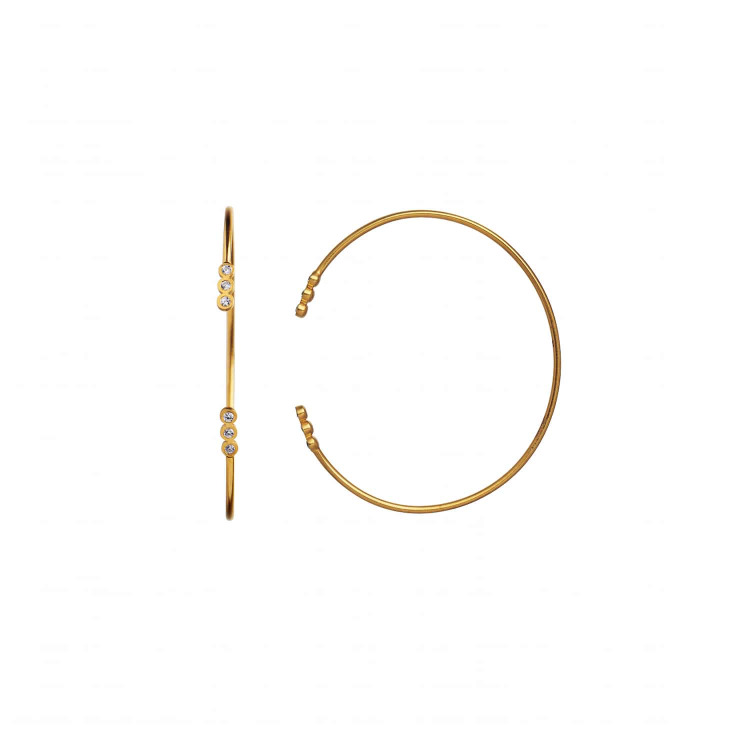 Stine A Six Big Dots armring forgyldt sølv 3012-02-OS