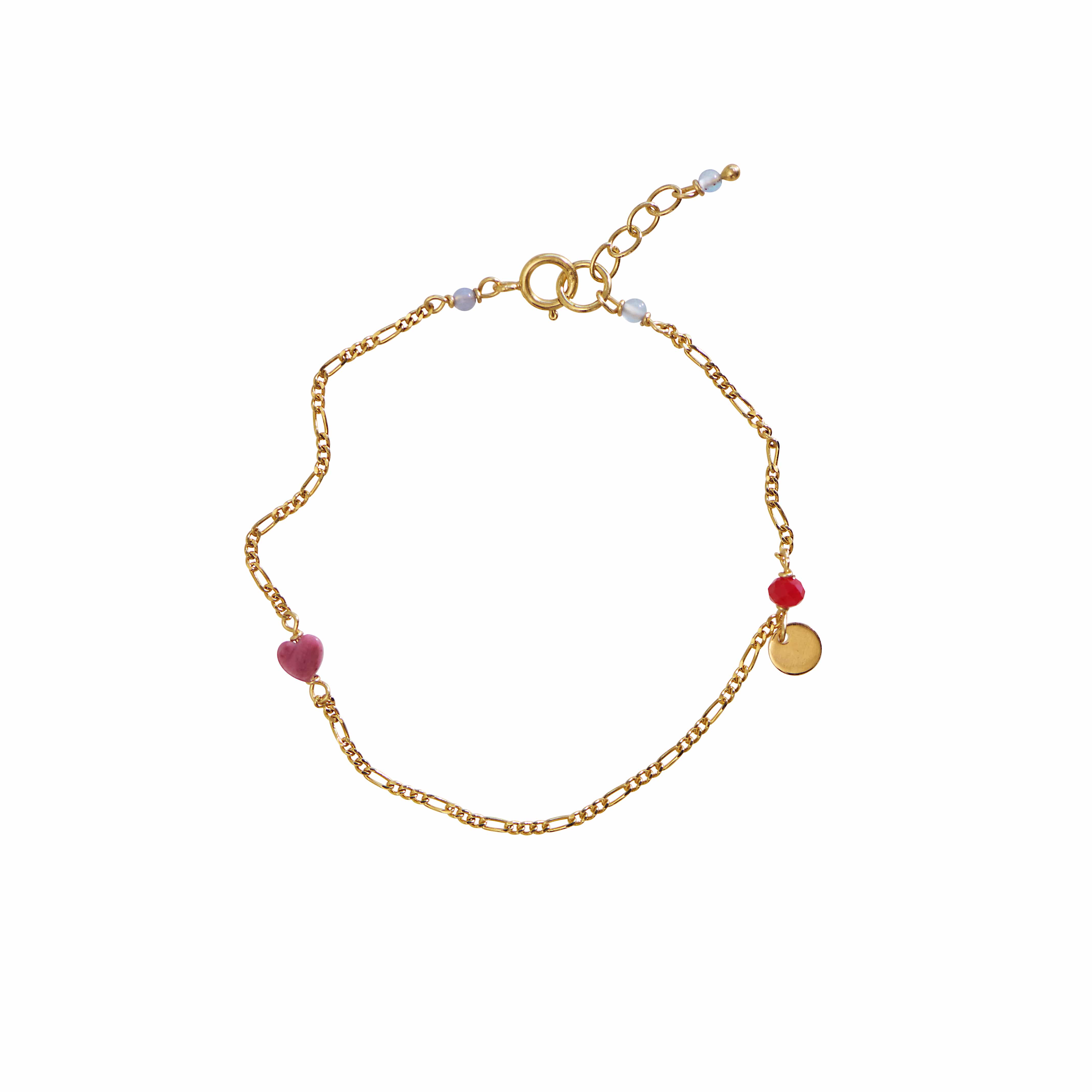 Stine A Harlequin Pink Heart armbånd