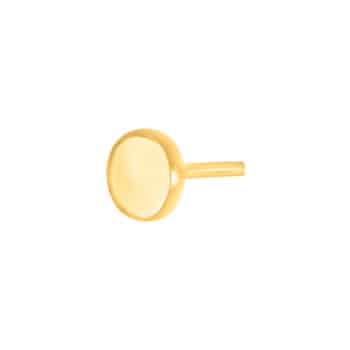 Son of Noa stål ørestik rund plade 5 mm IP gold 30890082800