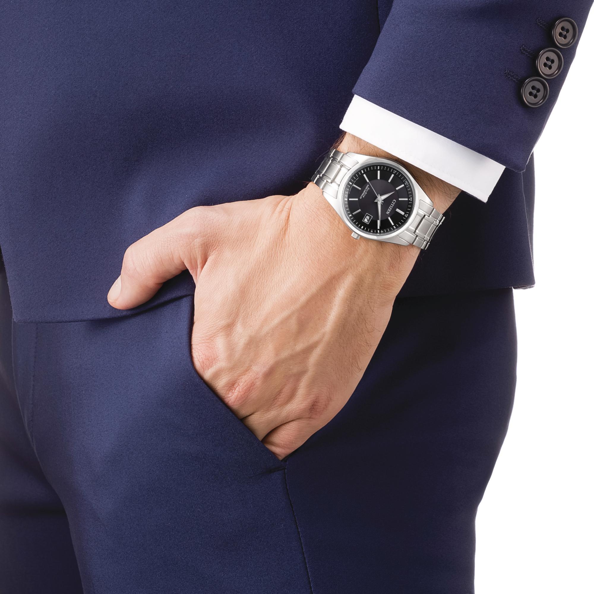 Citizen Eco-Drive radiostyret herreur AS2050-87E med sort urskive