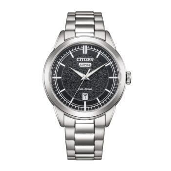 Citizen Eco-Drive Classic herreur AW0151-85E med sort urskive og stållænke