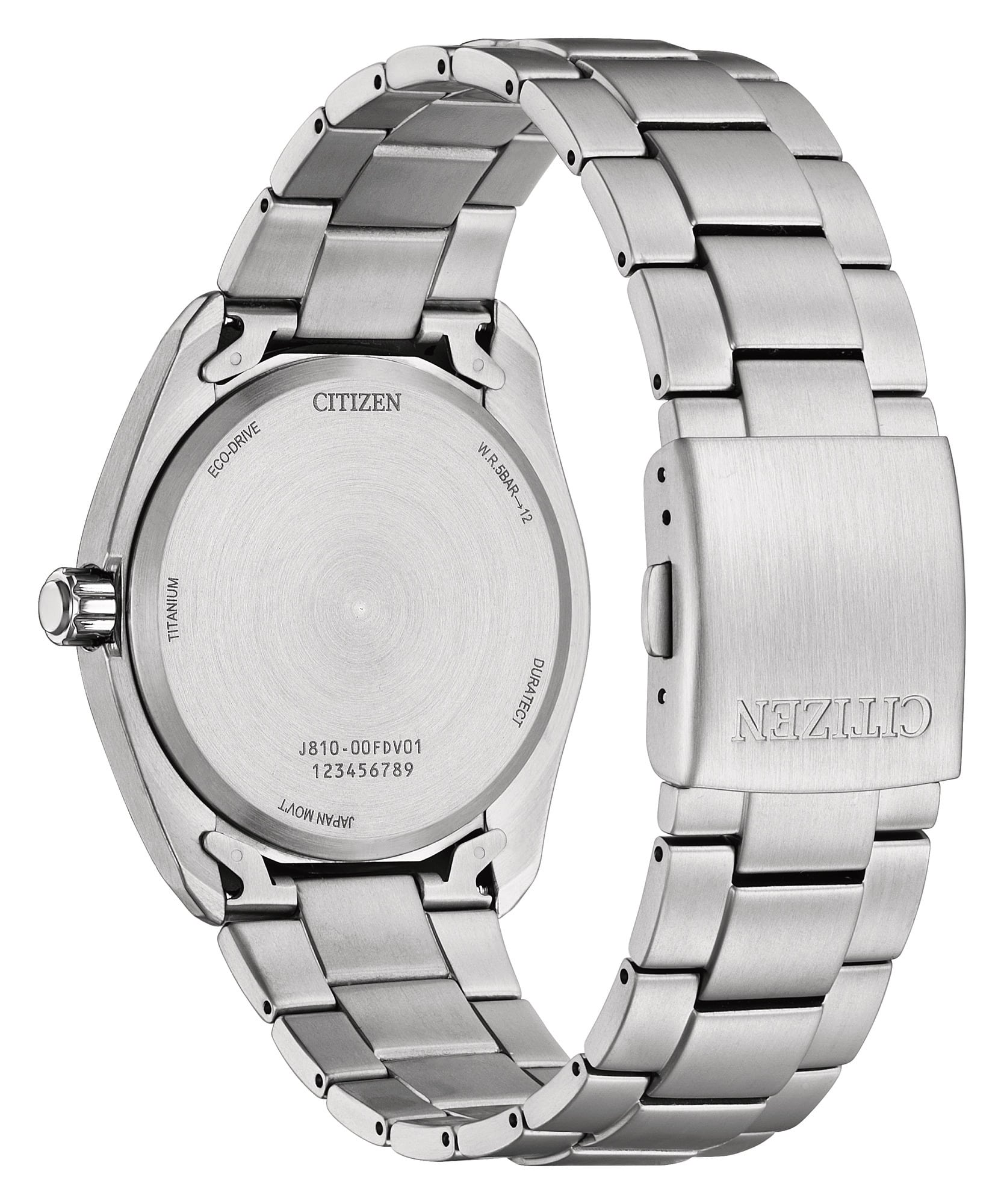Citizen Eco-Drive herreur AW1900-50A med sølvfarvet urskive og Super Titanium-lænke