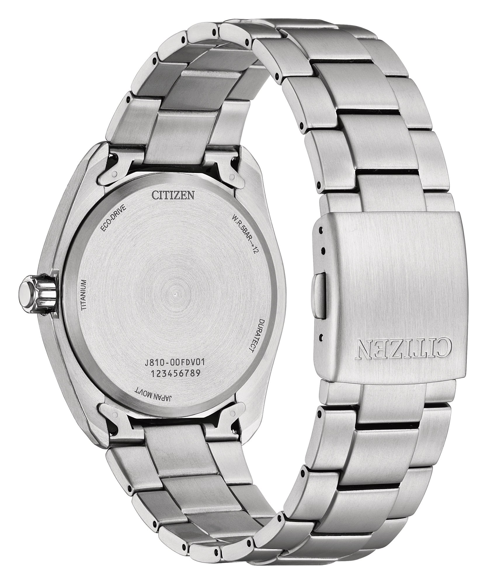 Citizen Eco-Drive herreur AW1900-50L med blå urskive og Super Titanium-lænke