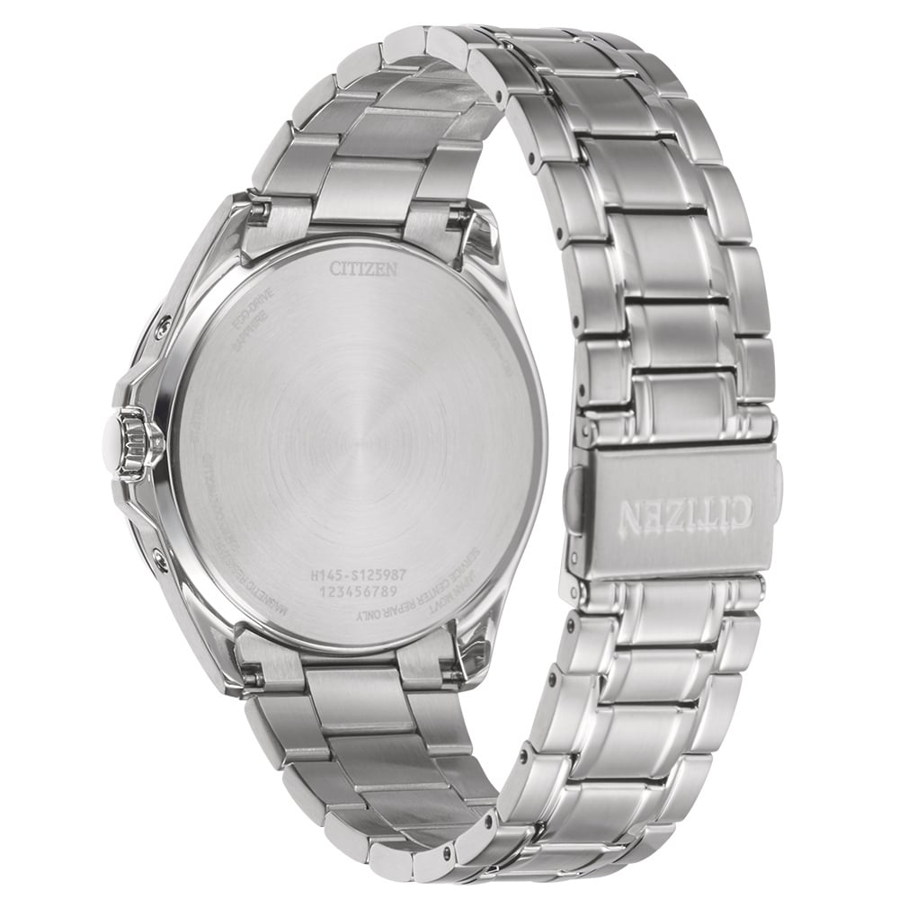 Citizen Eco-Drive radiostyret herreur CB0250-84L med blå urskive og stållænke