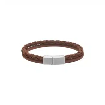 Son of Noa dobbelt læderarmbånd brun 6 mm 21 cm 80970349221