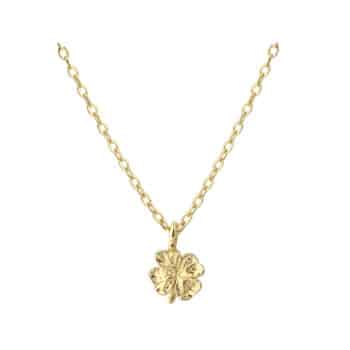 Aqua Dulce Clover halskæde forgyldt sølv 6891
