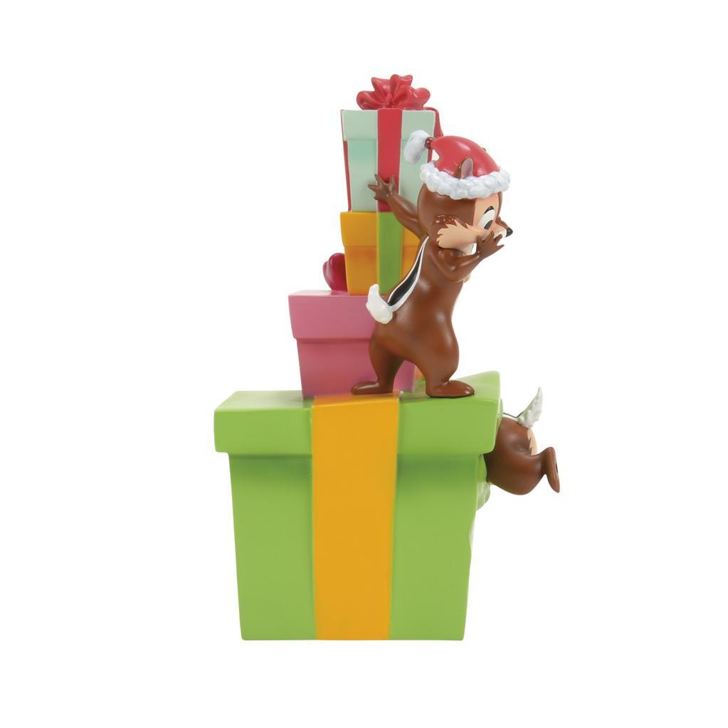 Disney Chip & Chap julefigur med julegaver 15 cm K2-6017370