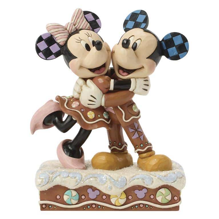 Disney Mickey & Minnie julefigur i honningkage-look 15,5 cm K2-6018705