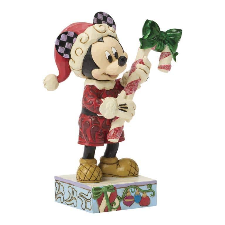 Disney Mickey Mouse julefigur med slikstok 14 cm K2-6018711
