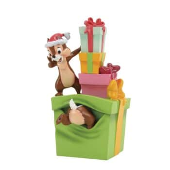 Disney Chip & Chap julefigur med julegaver 15 cm K2-6017370