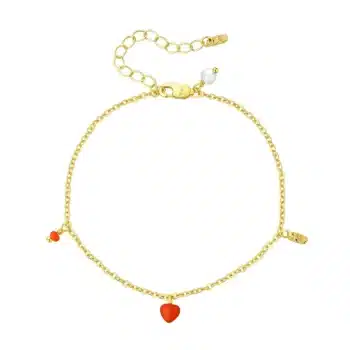WiOGA Alva armbånd forgyldt messing 15,5 + 4 cm B-11024-GP