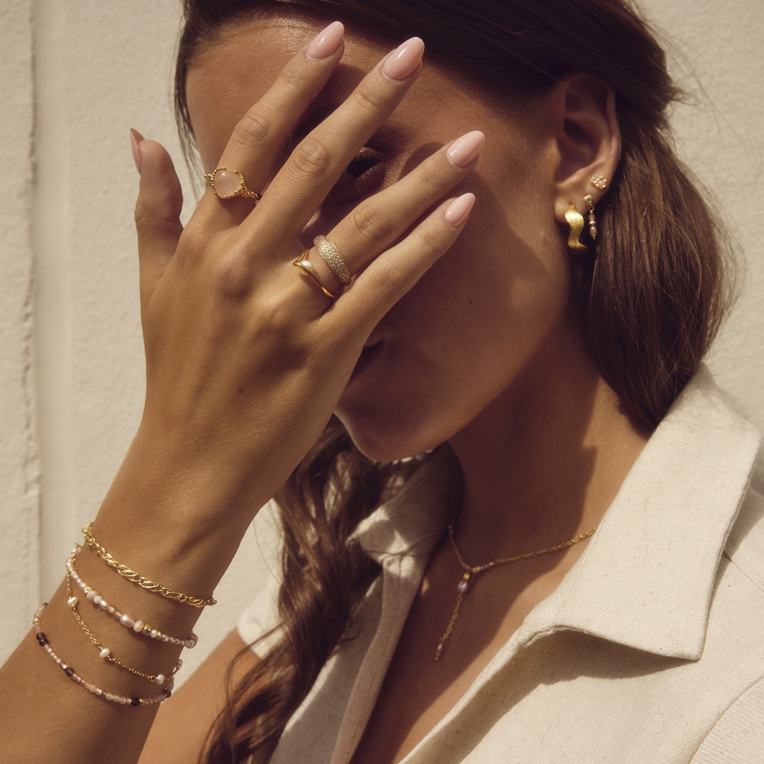 Aqua Dulce Liora Armbånd Forgyldt Sølv 7221