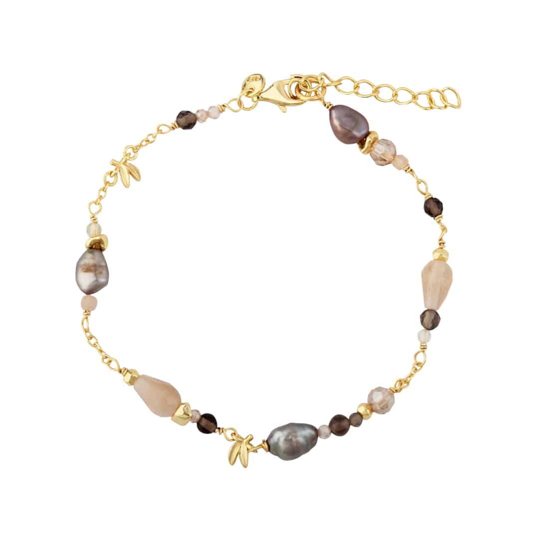 Aqua Dulce Meadow Mix Armbånd Forgyldt Sølv 7183