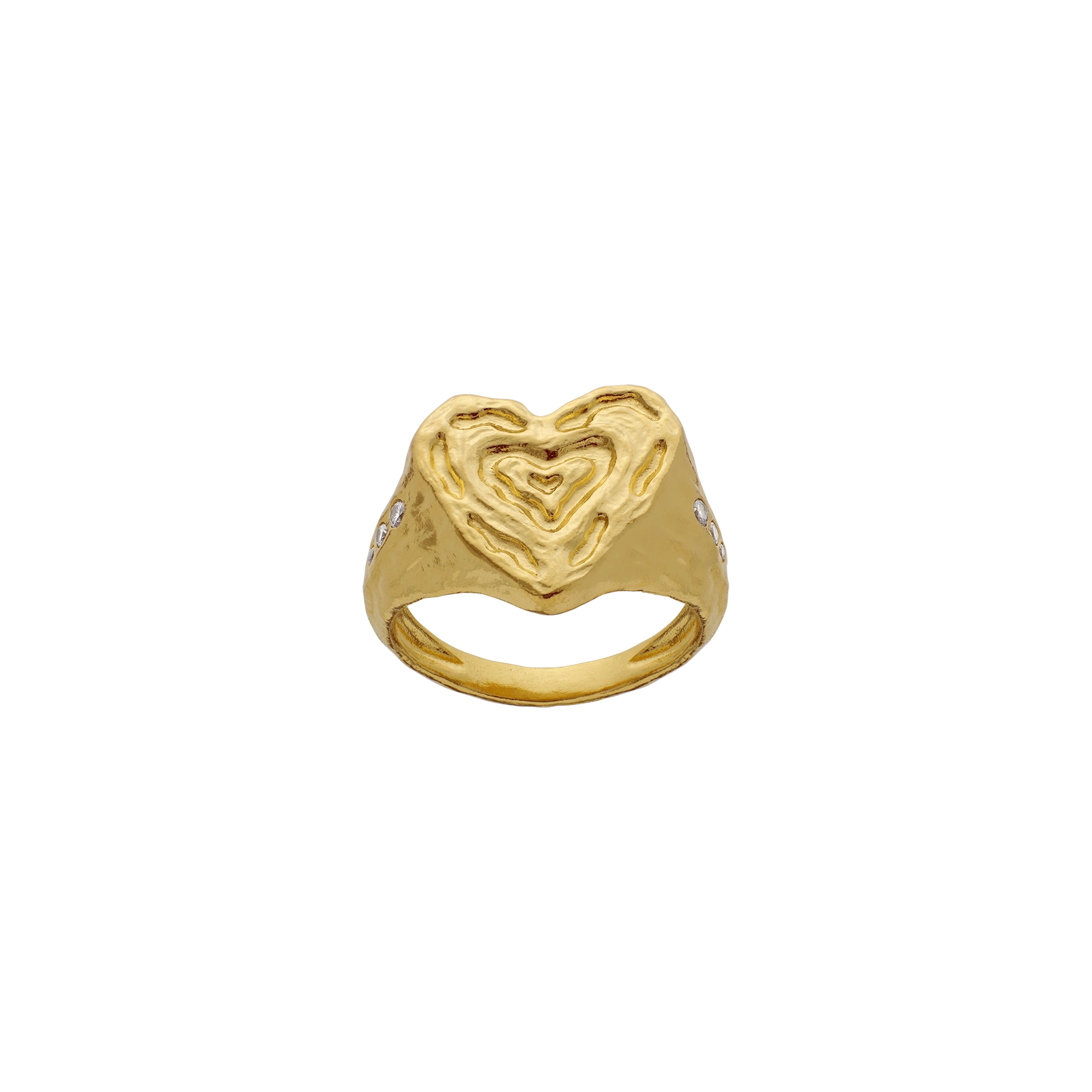 Maanesten Milana ring forgyldt sølv 4956A