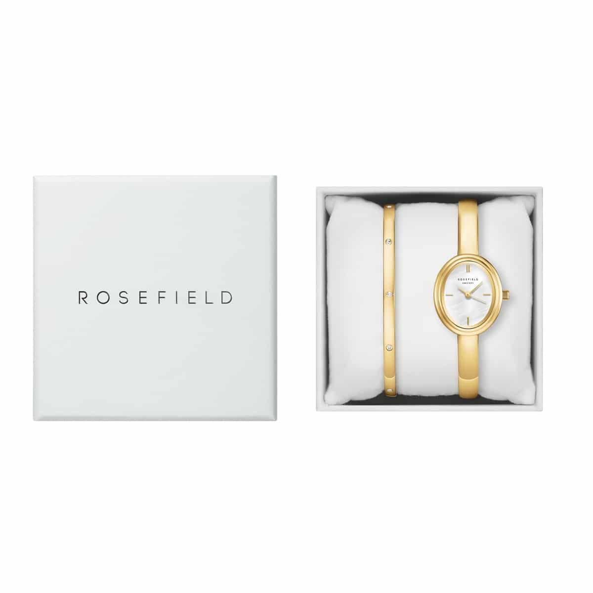 Rosefield gavesæt dameur & armring guldfarvet stål BWGCG-X293