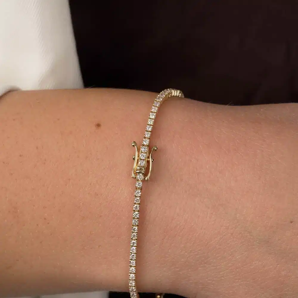 Siersbøl LUXURY 14 kt tennisarmbånd med 2,00 ct lab grown diamanter TW/VS2
