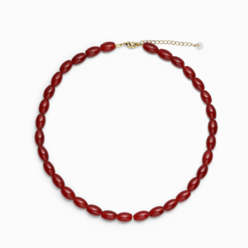 Soï Copenhagen Noelle Red Jade Krystal Halskæde NOERJ-H