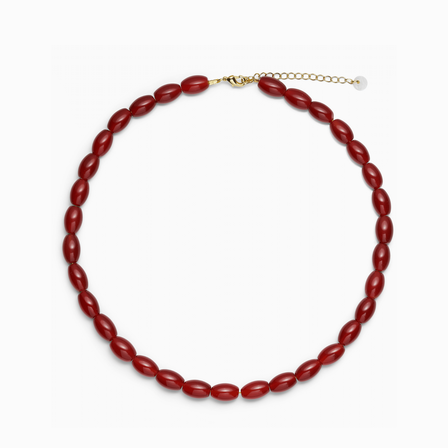 Soï Copenhagen Noelle Red Jade Krystal Halskæde NOERJ-H