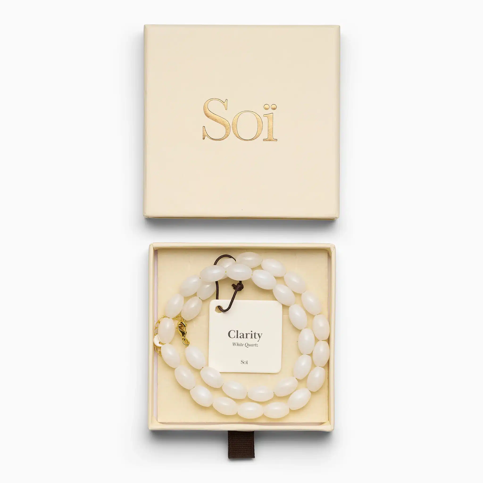 Soï Copenhagen Noelle White Quartz Halskæde NOEHK-H