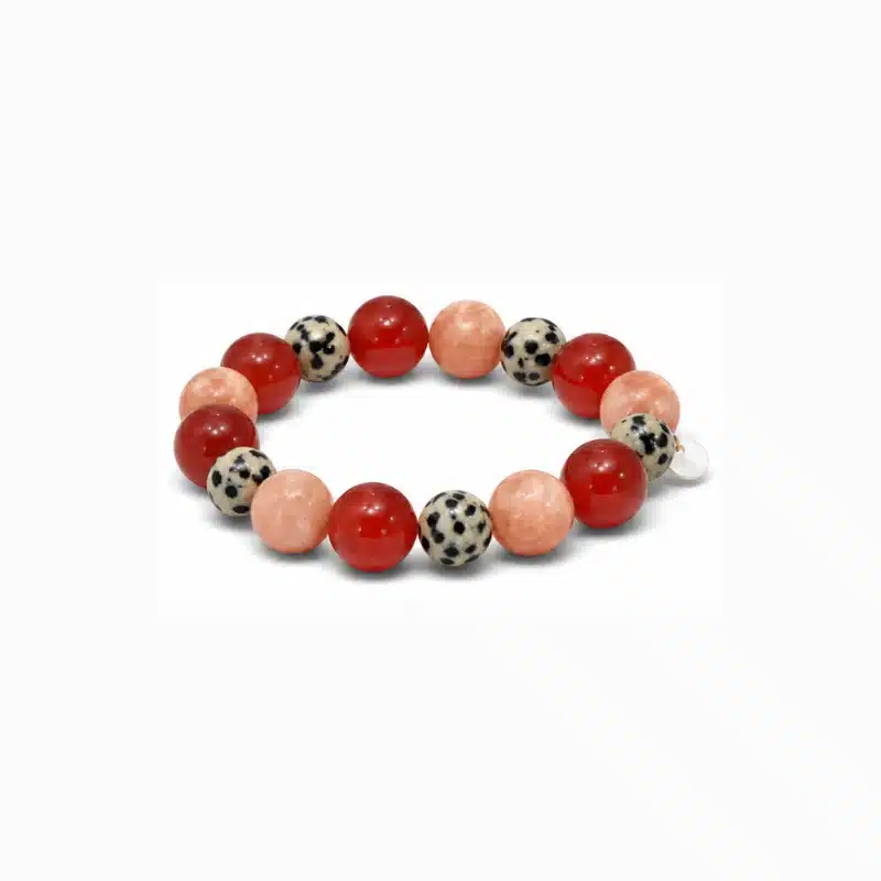 Soï Copenhagen Saga Auburn Krystal Stretch Armbånd SAGAAU-KA