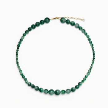 Soï Copenhagen Vera Green Moss Agate halskæde