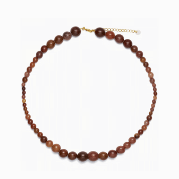 Soï Copenhagen Vera Purple Brown Aventurine Krystal Halskæde VERALBA-H