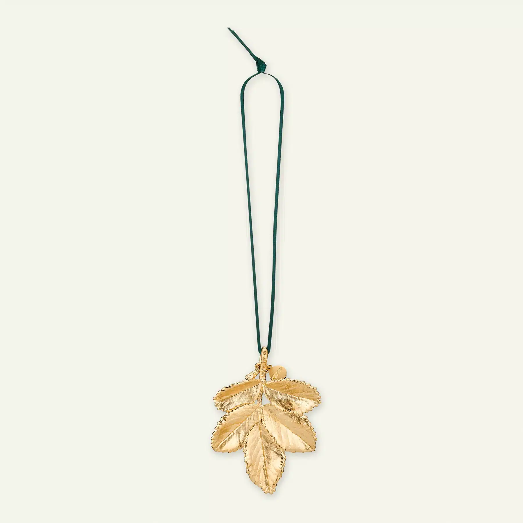 Flora Danica julepynt Rosenblad i 18 karat guldbelagt