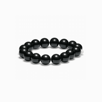 Soï Copenhagen Chunky Black Onyx Krystal Stretch Armbånd 12 mm BO-KA-12MM