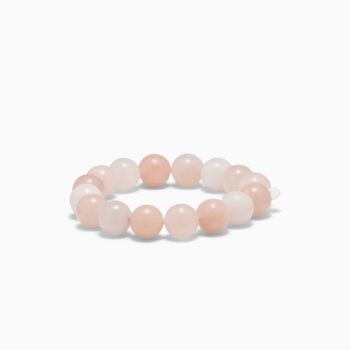 Soï Copenhagen Chunky Rose Jade Krystal Stretch Armbånd