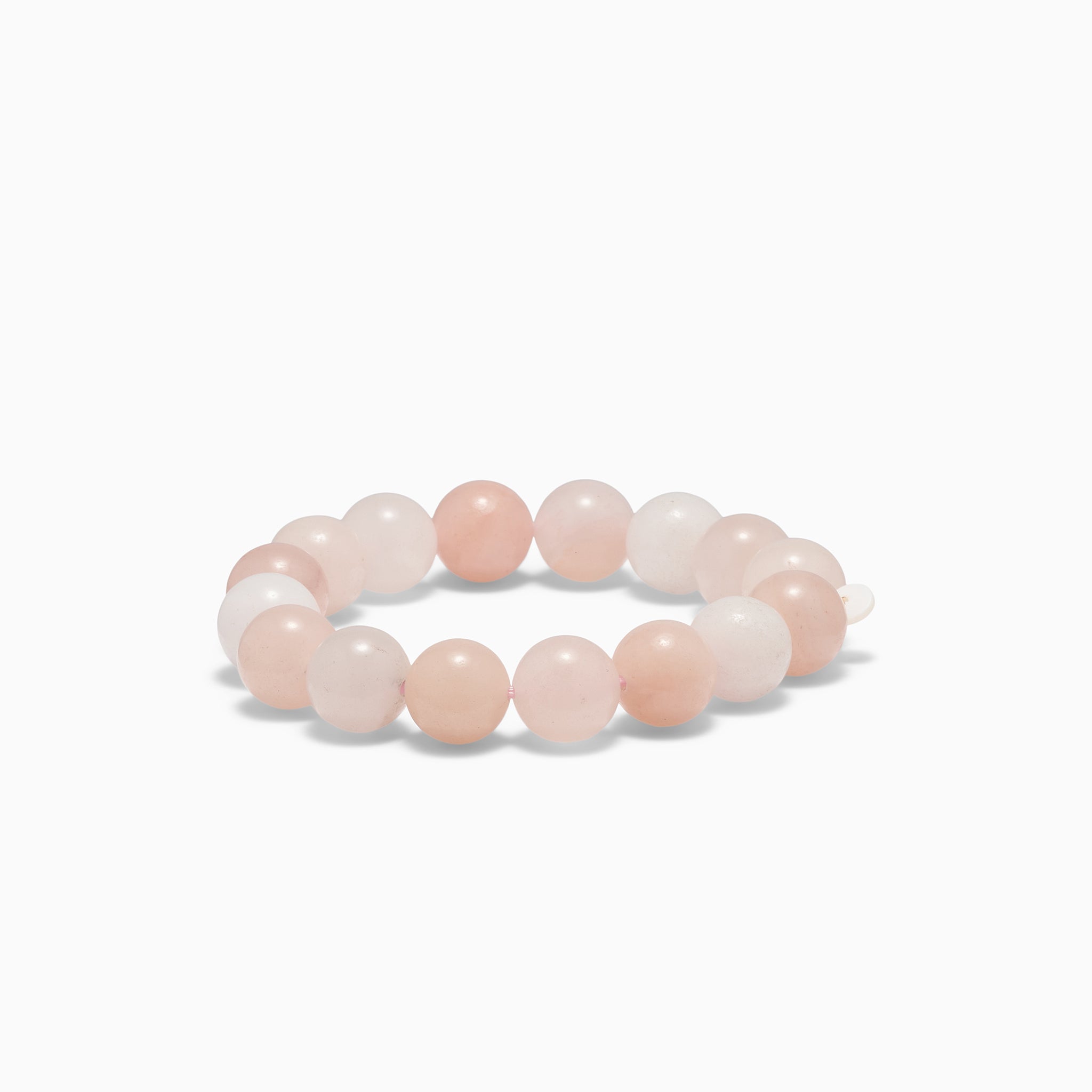 Soï Copenhagen Chunky Rose Jade Krystal Stretch Armbånd