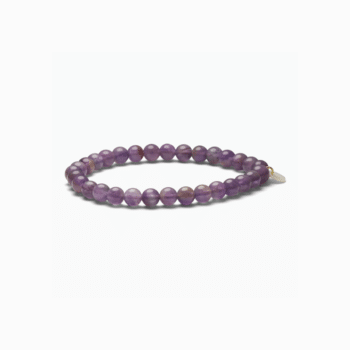 Soï Copenhagen Essential Ametyst Krystal Stretch Armbånd 6 mm